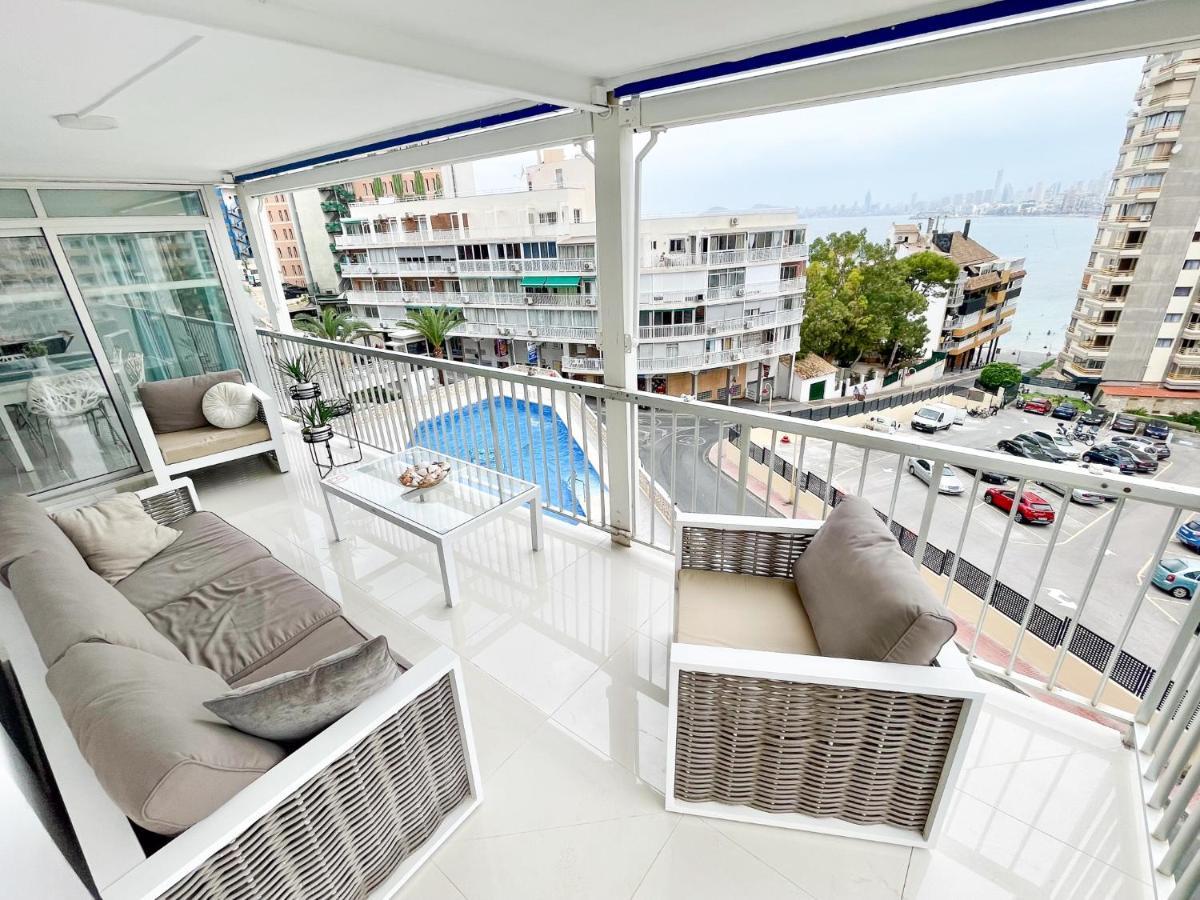 La Perla Benidorm Apartment Seaview & Pool Levante Beach Exteriér fotografie