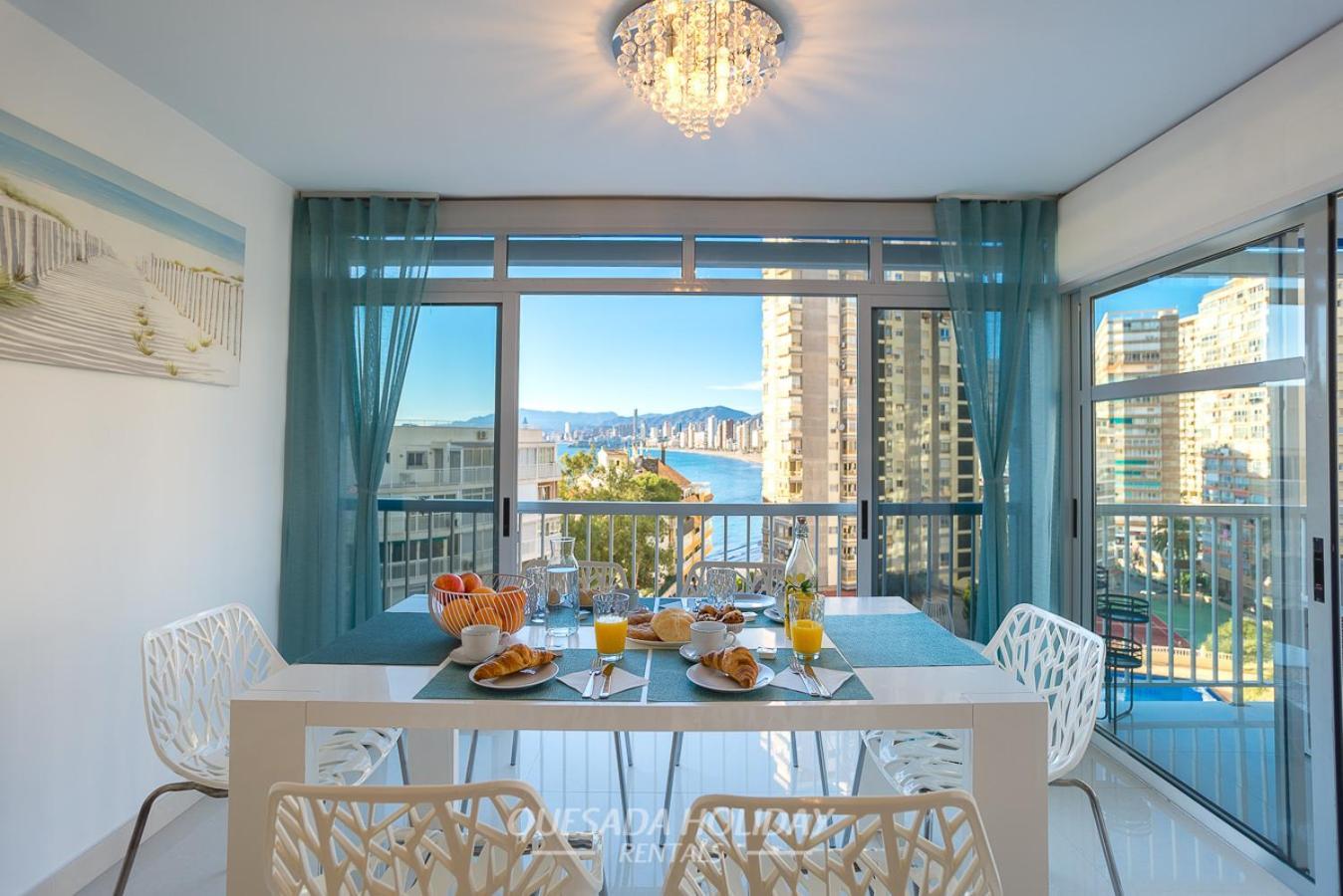 La Perla Benidorm Apartment Seaview & Pool Levante Beach Exteriér fotografie